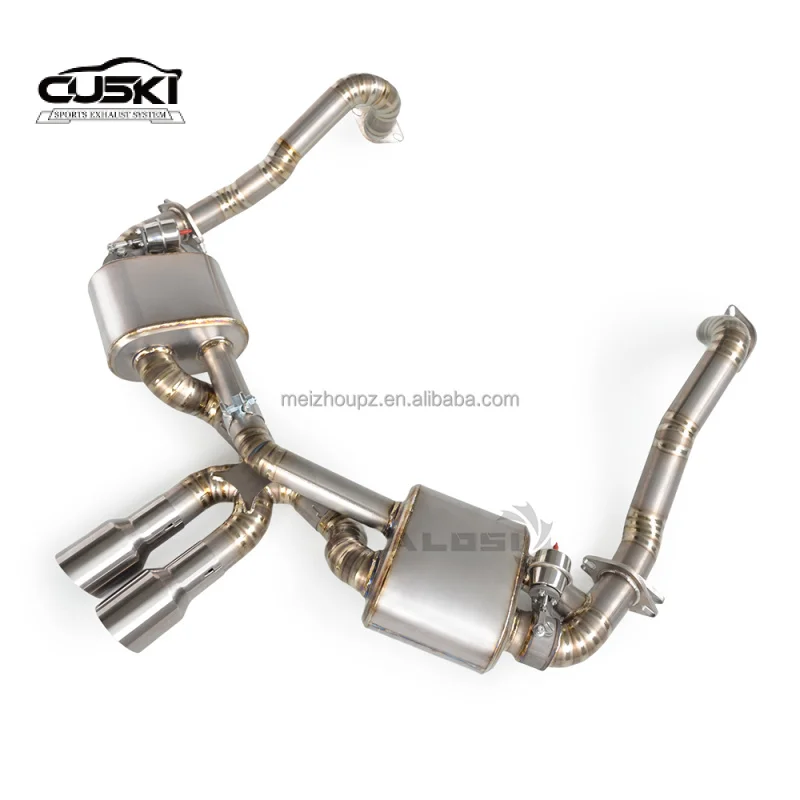 

Выхлоп из титанового сплава для Porsche Cayman S Boxster S 3.4 2012-2017, клапан выхлопной системы Catback, модернизация выхлопной системы автомобиля