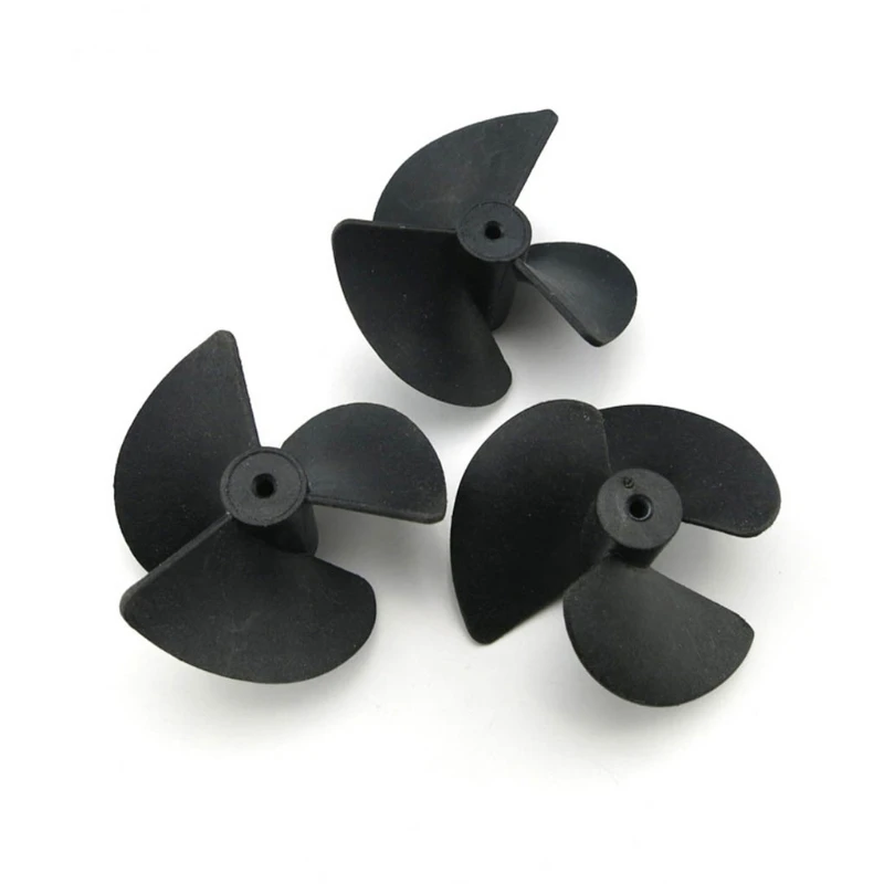 2mm Shaft 3-blades Propellers Model Boat Wearproof 40mm Diameter Nylon Paddle Ship Paddle Supplies