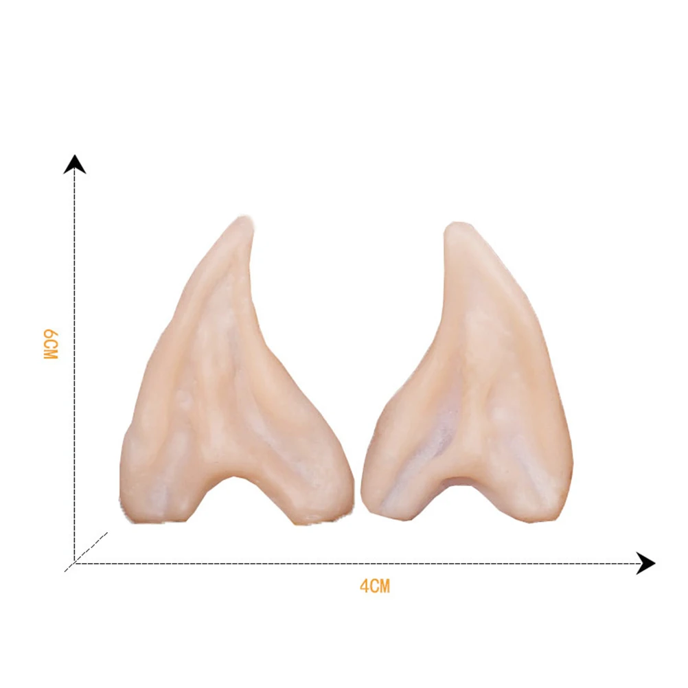 

4 Pcs Elf Ears Props Lightweight Latex Cosplay Costume Accessories Halloween Party DIY Decorations Festive Gifts