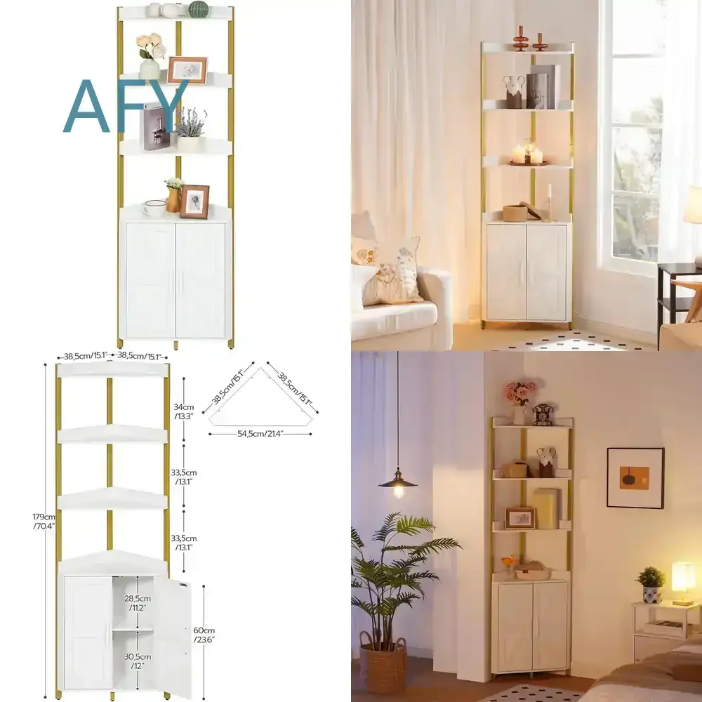 Postmodern Corner Shelf with Storage Small Table Bookshelf Stand Entry Table for Living Room Sofas Tables Basses for Modern