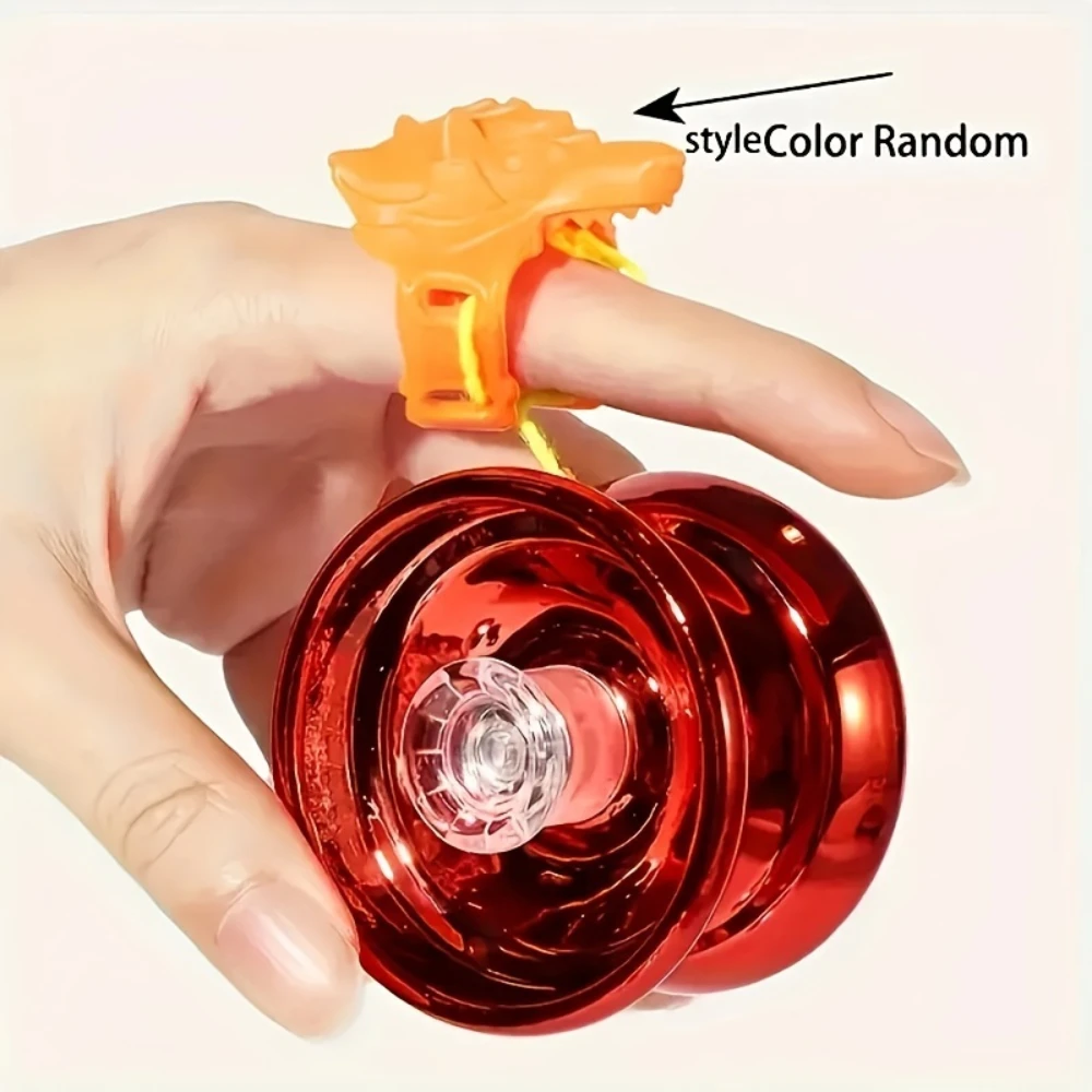 Professional Yoyo - High-Speed Metal Spinner with Cnc Top & Finger Guard for Competitive Play, Mixed Colors, Cover
