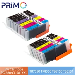 PGI-580 CLI-581 580XXL 581XXL Five Six Colors Ink Cartridge for Canon TS6150 TS6151 TS6250 TS6251 TS6350 TS6351 TS8150 TR7550