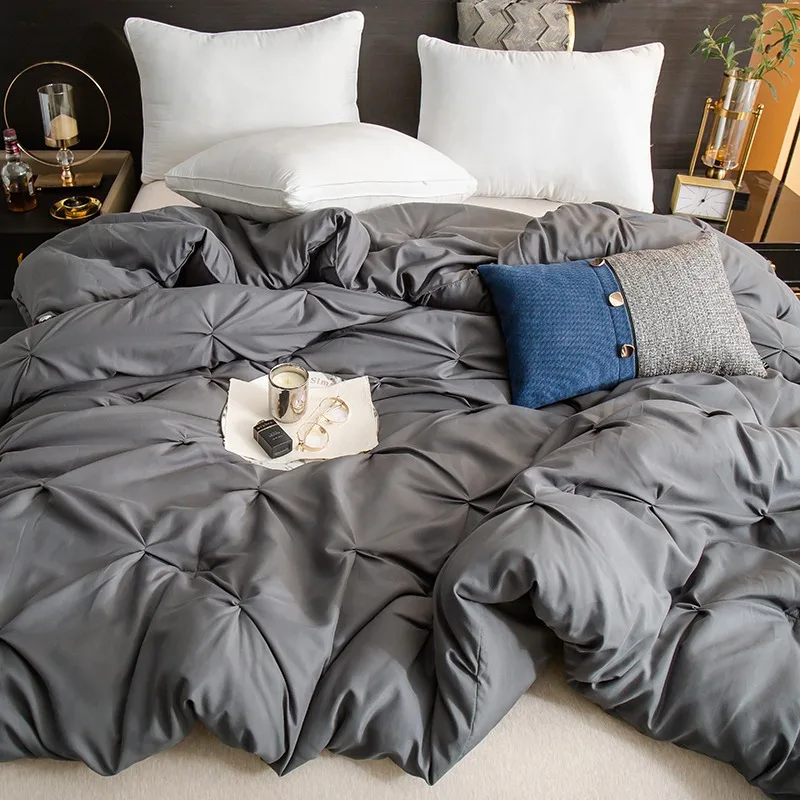 لحاف زهرة ملتوية Queen KingLightweight رقيق مريح للتنفس لحاف شتوي ناعم دافئ جدًا 220x240 بطانية لحاف