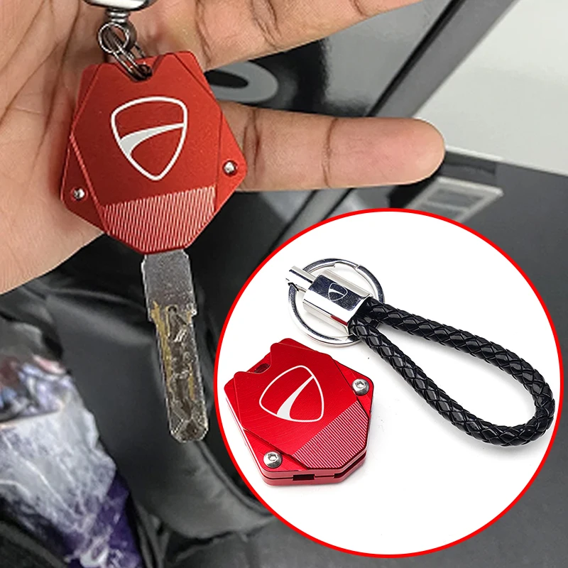 

Motorcycle Keychain Case Shell & Keychain Key Ring For DUCATI MONSTER 696 796 821 M1100S M1200S 821 848 1199 1299 Accessories