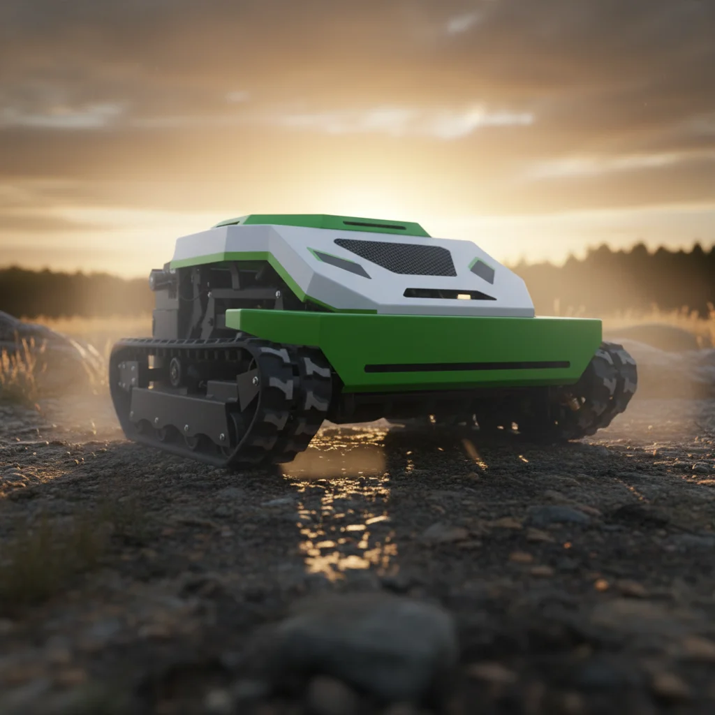 Remote-controlled Adjustable Electric Lawn Mower Grass Shredder Snowplow Bulldozer Multifunctional Garden Machine