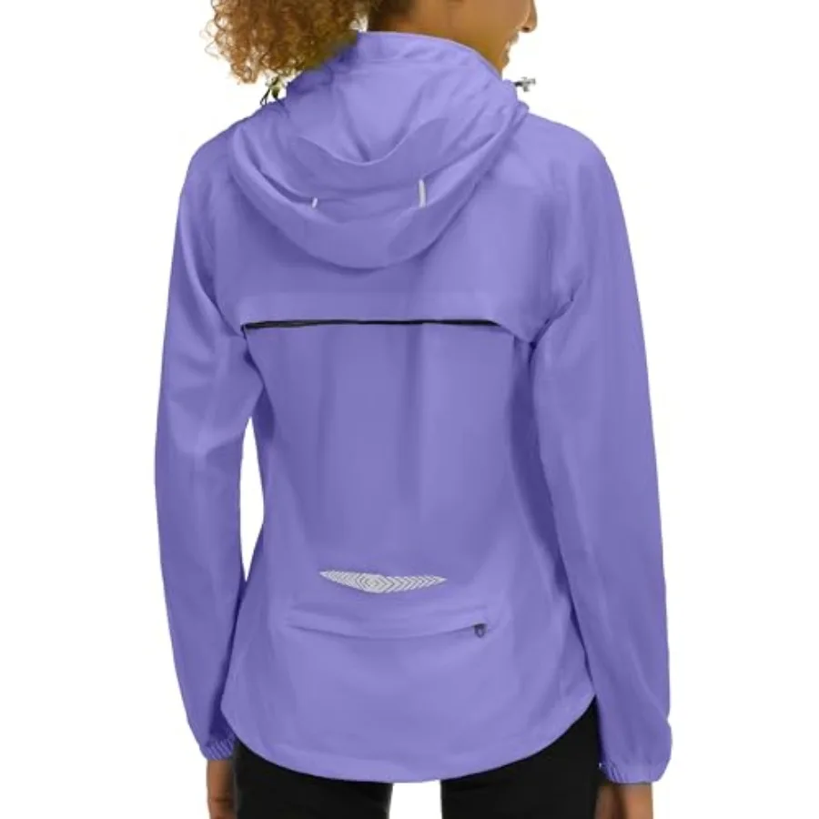 

Женская легкая водонепроницаемая велосипедная куртка со съемными рукавами и капюшоном для велоспорта, бега и гольфа