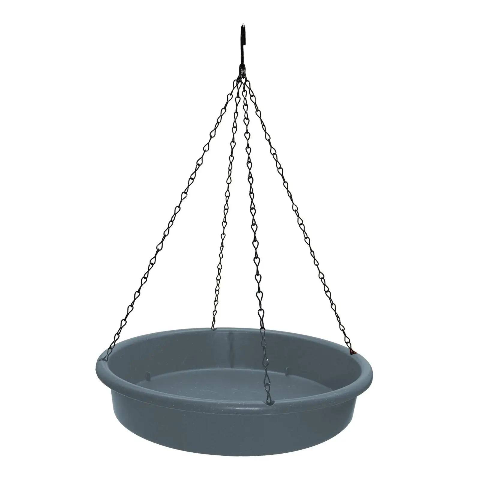 Hanging Bird Bath Weatherproof and Chain Stable Bird Feeder Water Bowl Feeding Dish with Hook for Garden Tree Outdoor Yard Owls