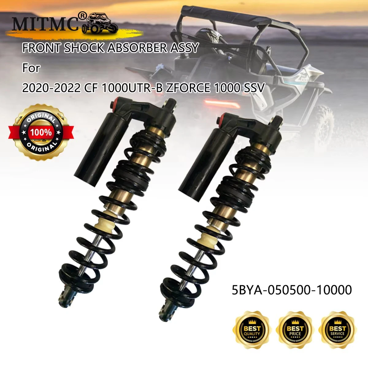 2PCS FRONT SHOCK ABSORBER ASSY Kit For CF 1000 ZFORCE 1000 SSSV 2020-2022 5BYA-050500-10000