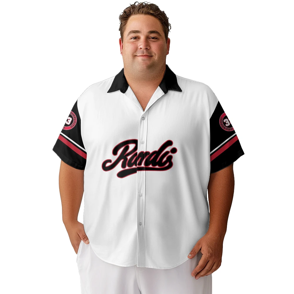 2024 new Hawaii Men's shirts plus size No.33 simple casual ball uniform printed clothing casual short-sleeved