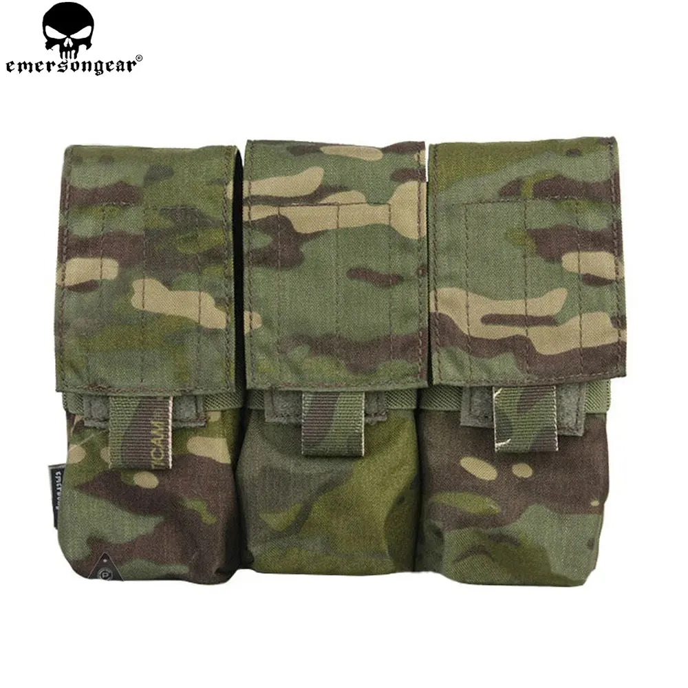 EMERSONGEAR LBT Style M4 Triple Pistol Mag Pouch Molle Hunting Airsoft Paintball Combat Gear Gun Magazine Pouch EM6352