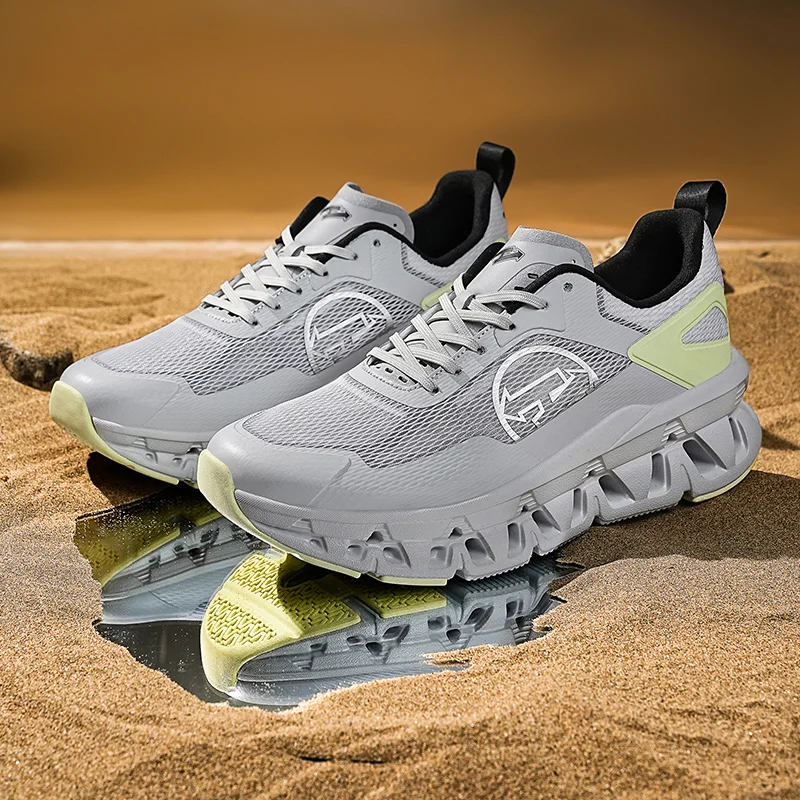 

Men's Footwear Collection: Breathable Sneakers, Luxury Trainers, Casual Loafers, and Running Shoes.