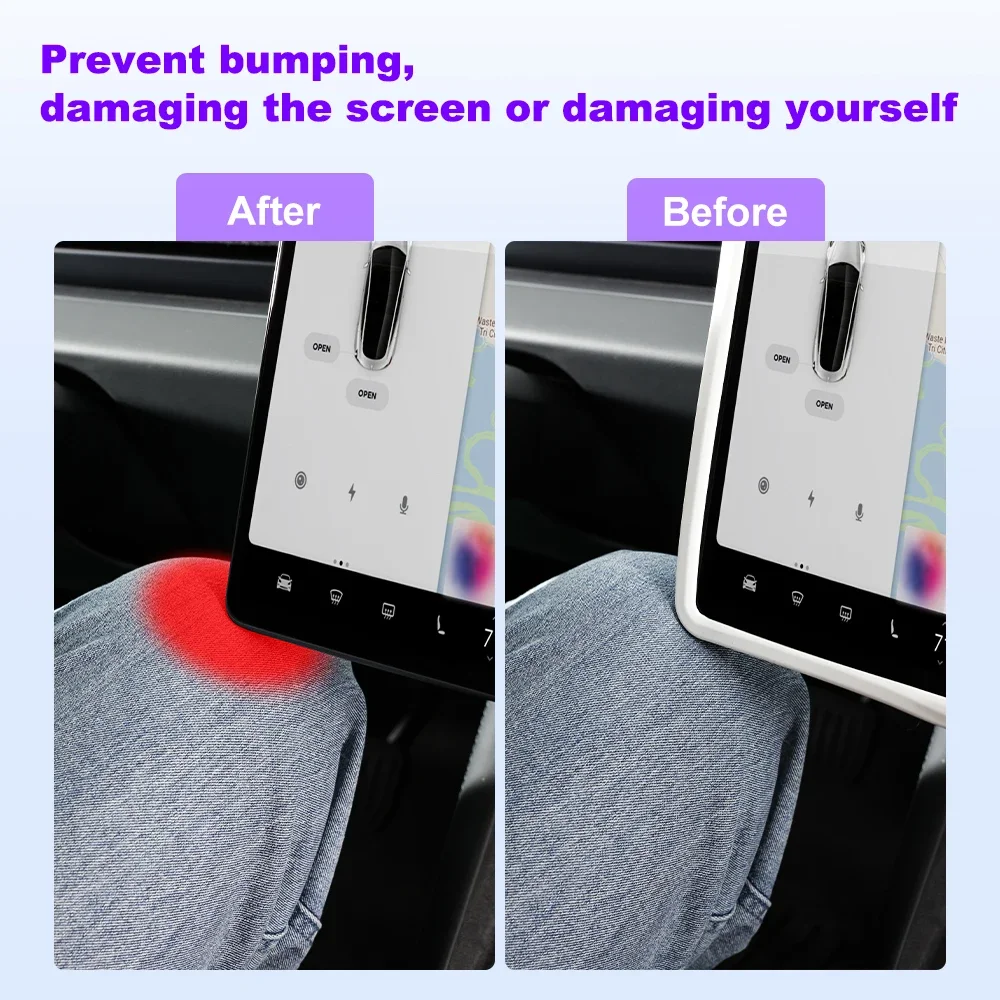 For Tesla Screen Protector Silicone Frame Display Edge Body Cover Central Control Accessories For Tesla Model 3 Y 2025 2024 2023