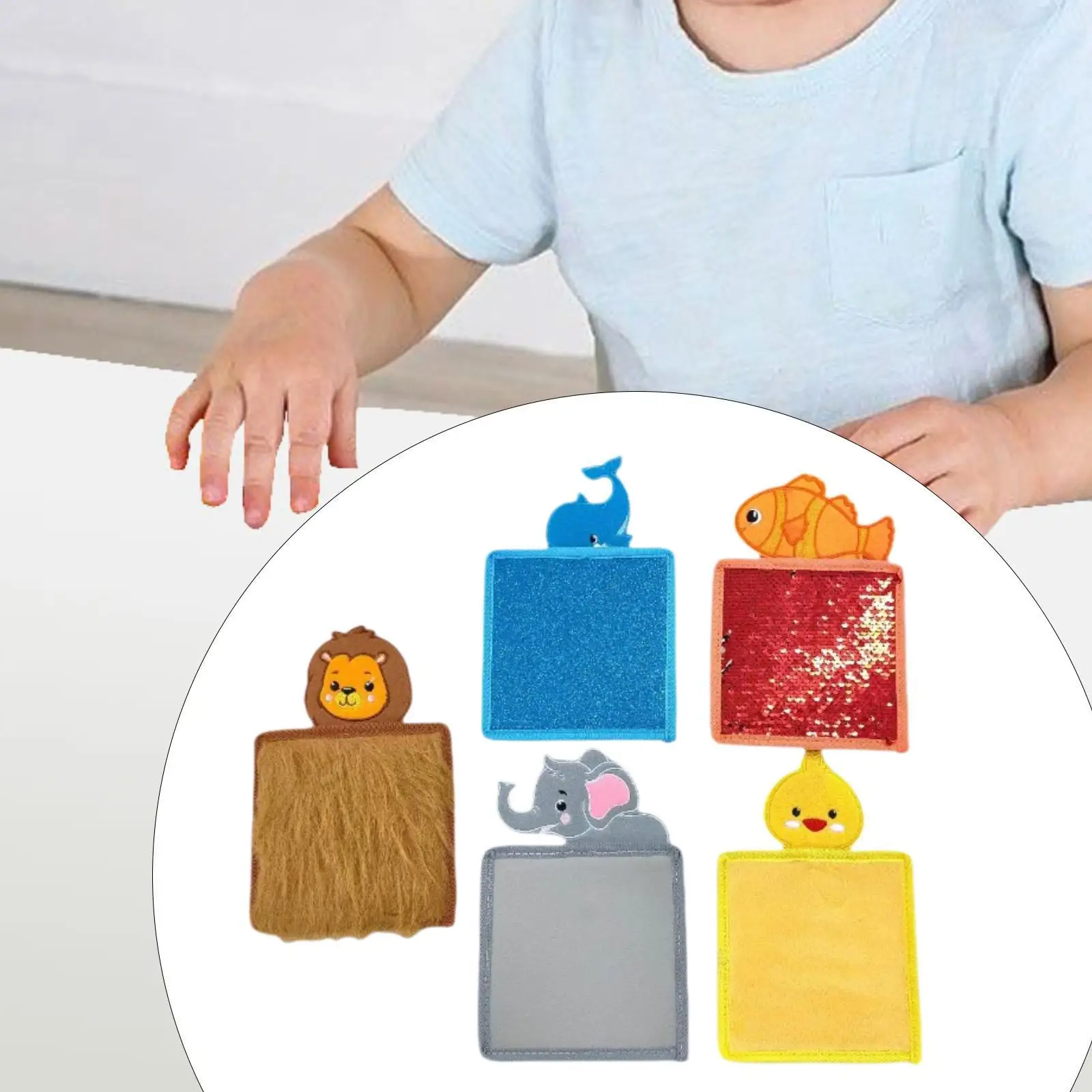 5Pcs Sensory Mats Sensory Pads Textured Portable Educational,Sensory Panel for Boys Girls Playroom Classroom Home