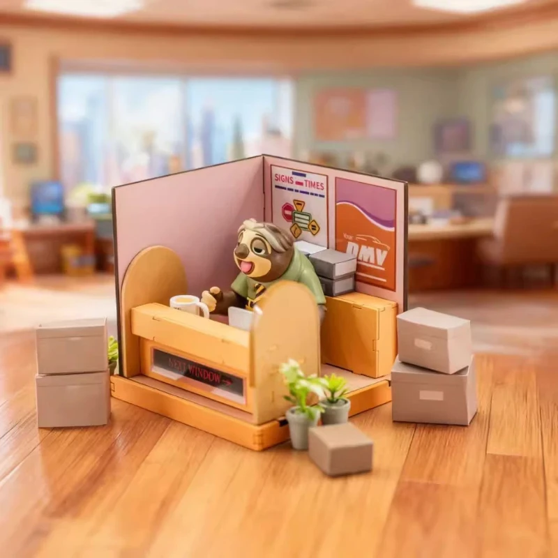 

Disney Zootopia Diy Сборка Сцена Слепая Коробка Периферийные устройства Джуди Леопард Фигурка Офицера Модель, подарок на день рождения, подарки на годовщину