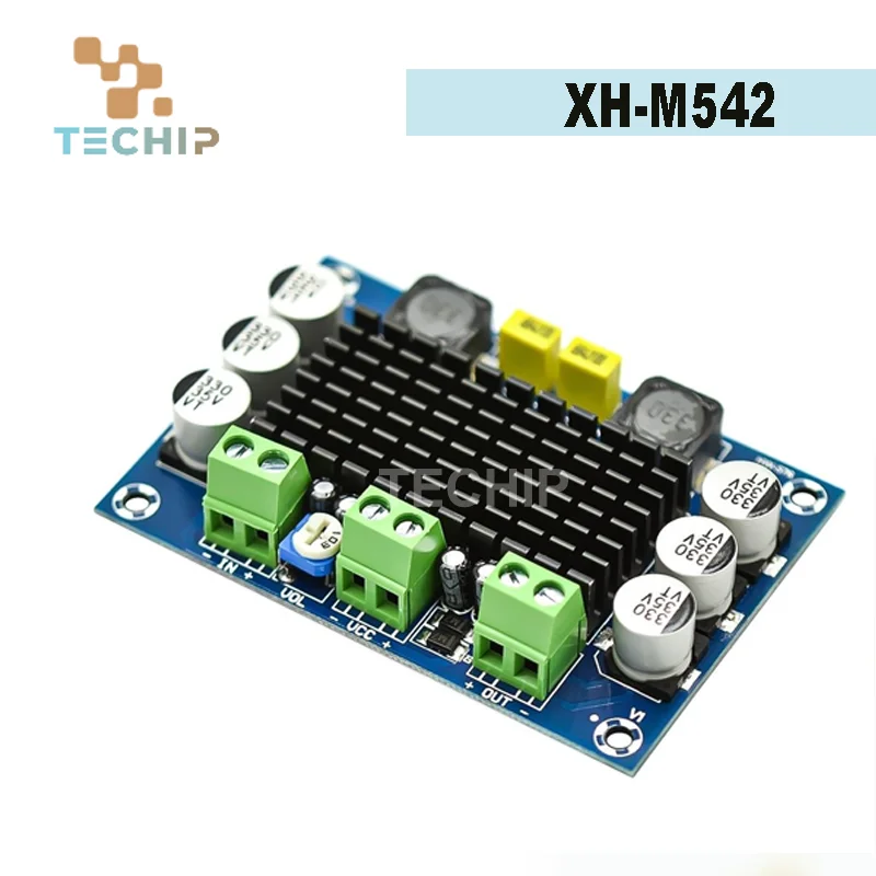XH-M542 DC 12-26 В 100 Вт TPA3116DA моноканальный цифровой аудиоусилитель мощности плата XH-M542 DC 12-26 В 100 Вт TPA3116DA моноканальный цифровой аудиоусилитель мощности плата