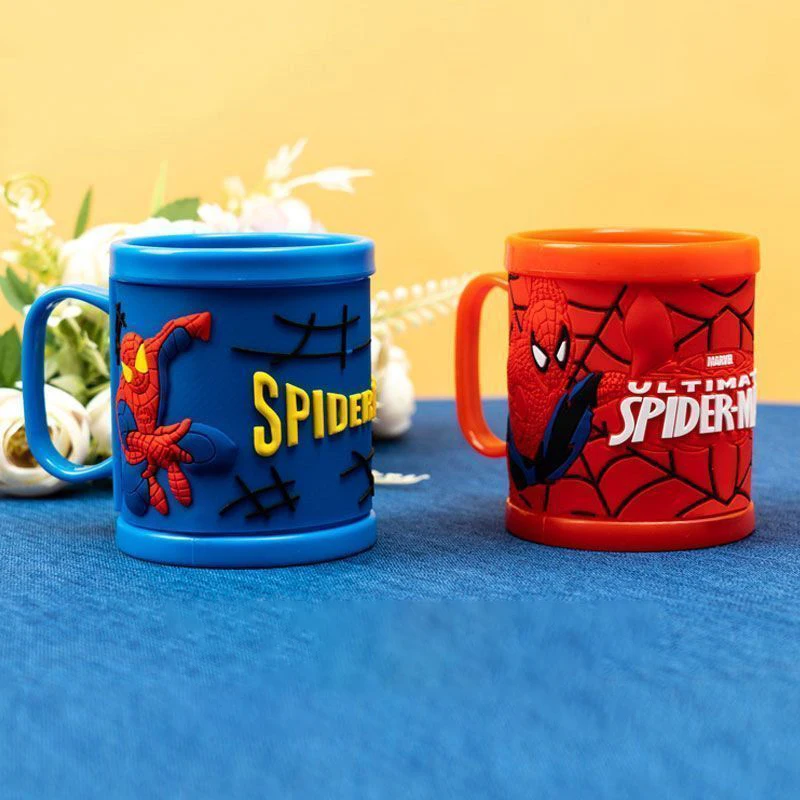 

Marvel Spider-Man Anime Personality Handsome Children's Anti-fall Tooth Tank Water Cup Cartoon Two-dimensional Boy Wash Cup