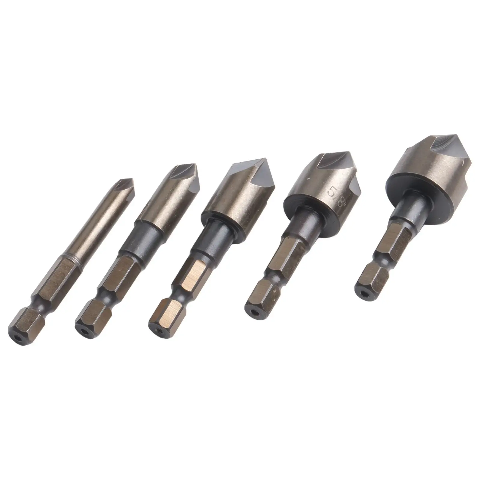 

For Aluminum Precision Grinding Drill Chamfering Cutter For Drilling Holes Smoother Drilling Five-blade Design