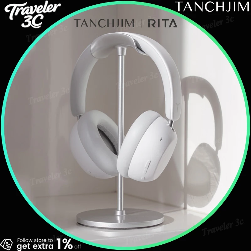 

TANCHJIM RITA Hi-Fi беспроводные Bluetooth-наушники с активным шумоподавлением, игровой микрофон, наушники с динамическим звуком