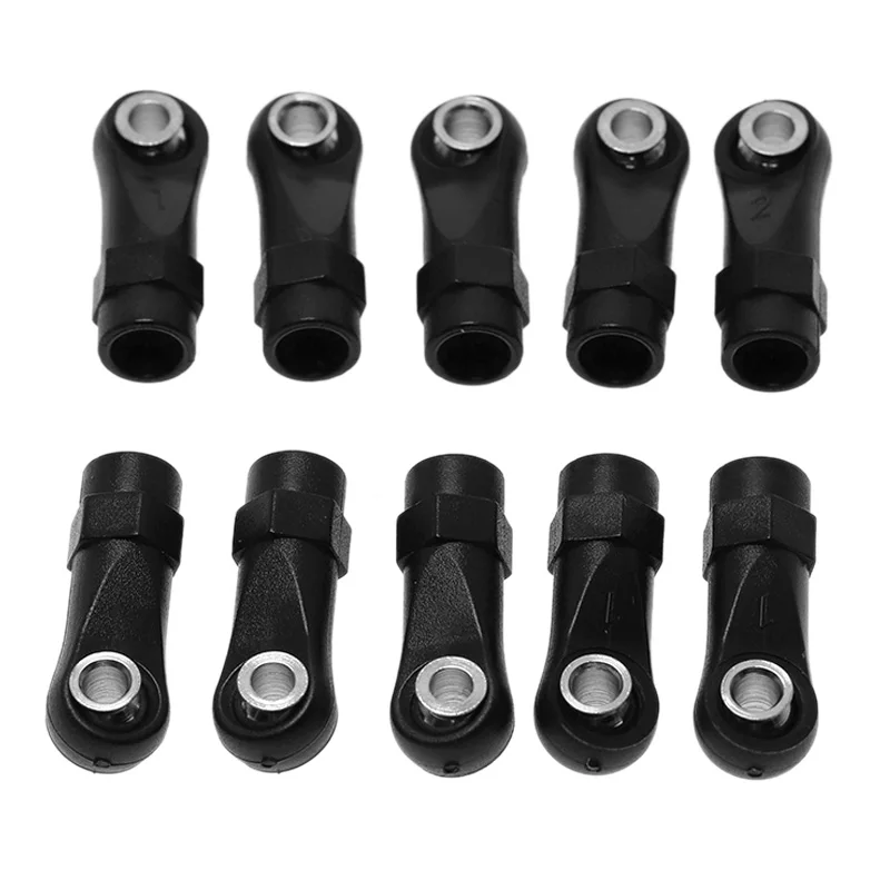 10Pcs Plastic M4 Rod End Link Linkage Balls Joint Head for 1/10 RC Car Crawler Axial SCx10 II 90046 TRAxxAS TRx4,A