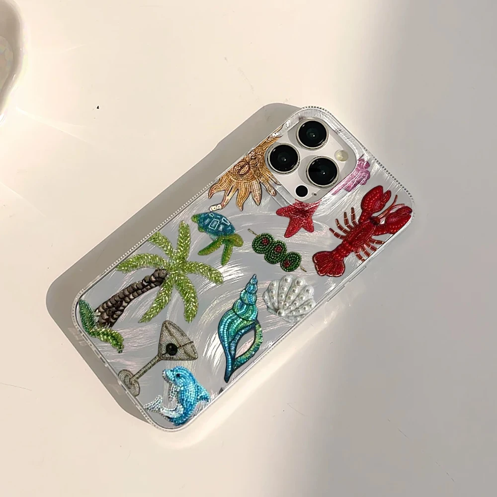 Für iPhone 17 15 16 14 Pro Max Hülle Plus INS Island Resort Style Cover für iPhone 13 11 12 ProMax XS XR XS 7 8 Plus 16E Hüllen – Detail 10