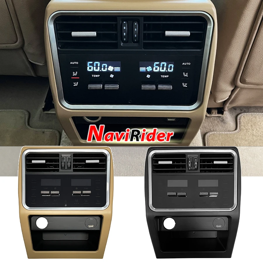 Painel de controle do sistema de climatização do banco traseiro, placa de controle do ar condicionado, instalação simples (plug and play) para Porsche