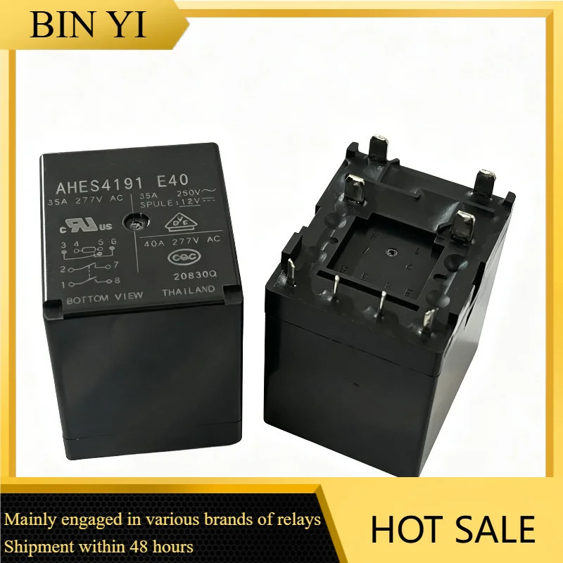 AHES4191 E40 12VDC 40A DIP‑8 Power Relay For Charging Station Industrial High‑Current Control Electronic Component