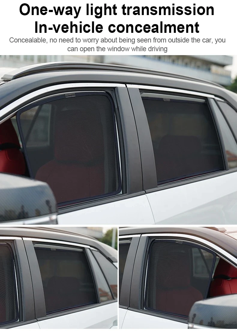 

Car Sun Shade For BYD Seal U EV Sealion 6 Accessories 2023 2024 2025 Sunshades Magnetic Heat insulation Window Curtain Auto Part