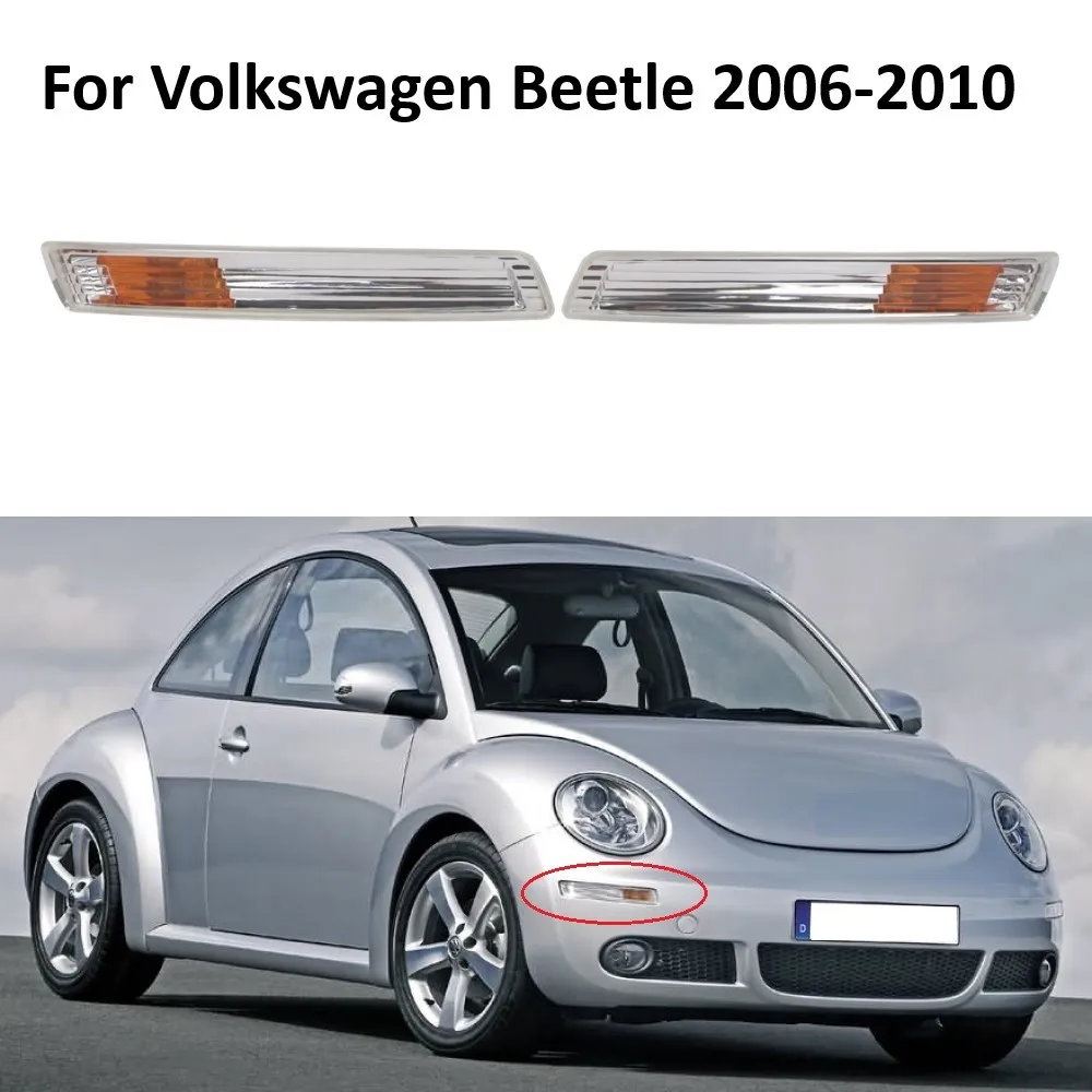 

Car Left Right Front Bumper DRL Daytime Running Lamp Turn Signal Light For Volkswagen VW Beetle 2006-2010 1C0953041R 1C0953041Q