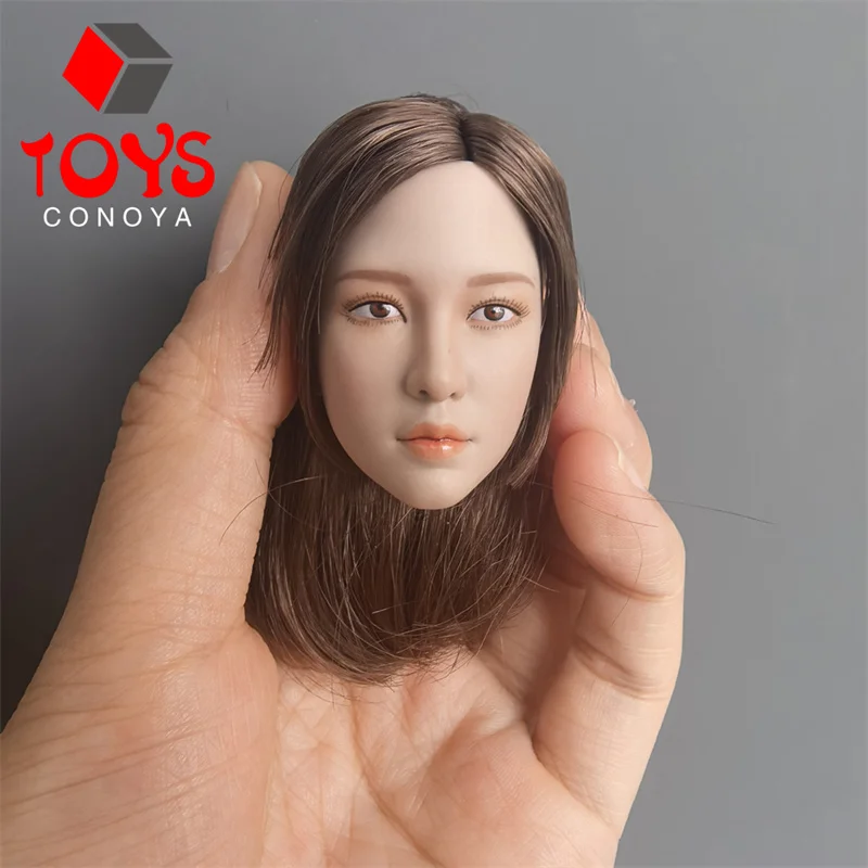 1/6 مقياس الجمال الآسيوي رئيس نحت نحت نموذج صالح 12 ''TBL أنثى الجندي Suntan عمل الشكل الجسم