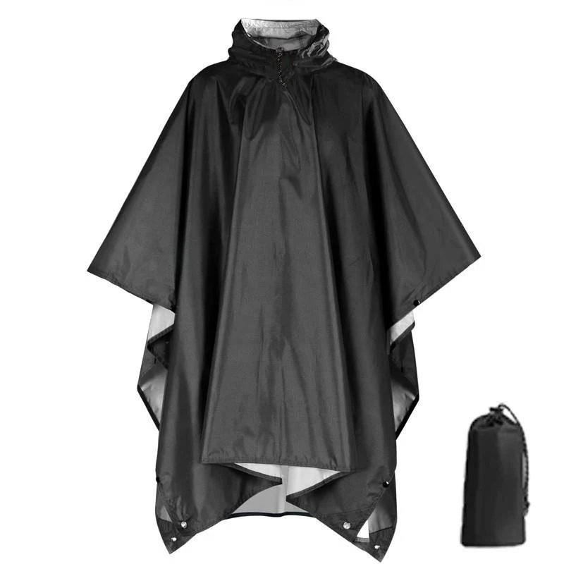 Poncho de pluie robuste pour sac à dos, imperméable, léger, pour adultes, Camping d'urgence, impermé