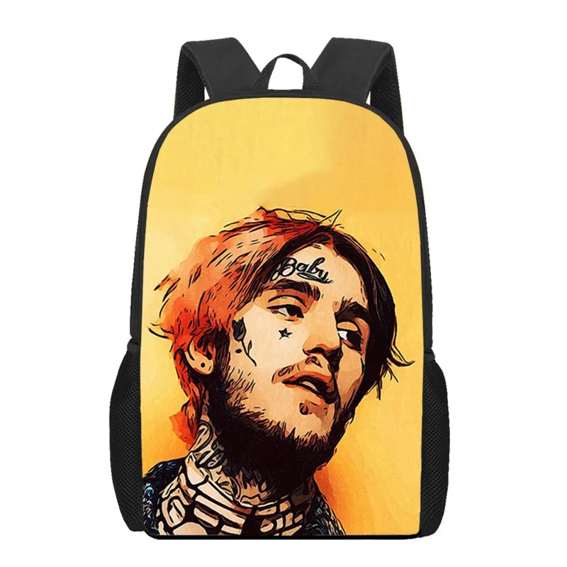 Lil Peep 3d gedruckt Jungen Mädchen Bücher tasche Kinder Schult aschen Teenager Schulter Rucksack Frau Mann lässig Reise Aufbewahrung rucksäcke