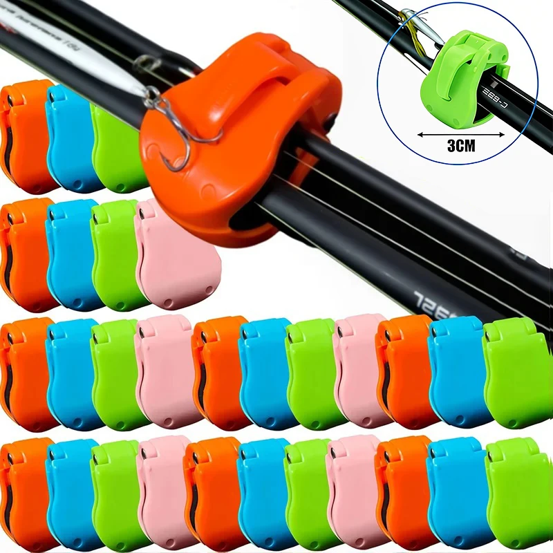 Angelruten-Fixierclip, Schwamm-Angelrutenhalter-Klemme, Anti-Wickel-Angelruten-Organizer-Halterung, Angelzubehör 2/4 Stück
