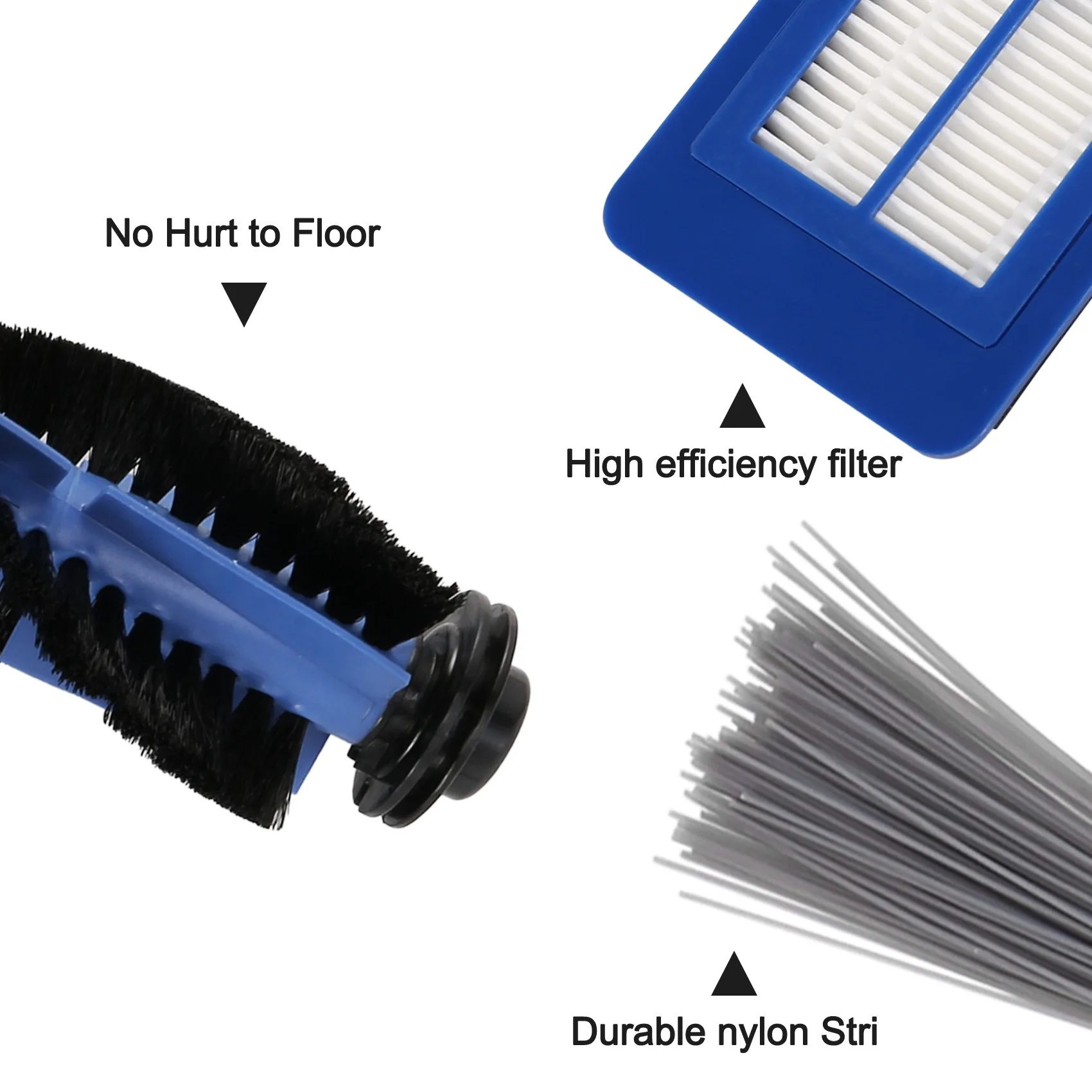 Juego para Eufy RoboVac 11S MAX,RoboVac 30C MAX, RoboVac G10, RoboVac G30, Edge- 13 piezas de repuesto filtro de cepillo