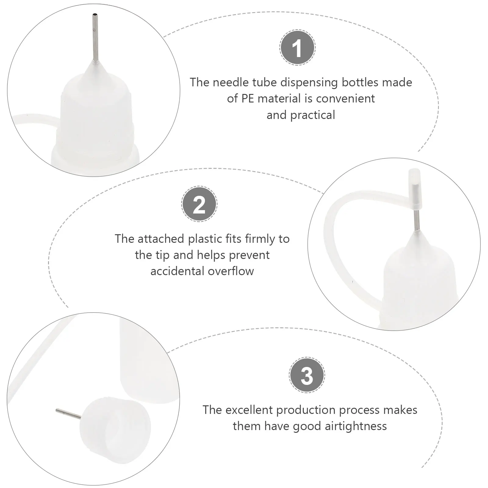 

15pcs Refillable Empty Liquid Containers Portable Oil Glue Storage Sub Durable Dispenser Pinhole