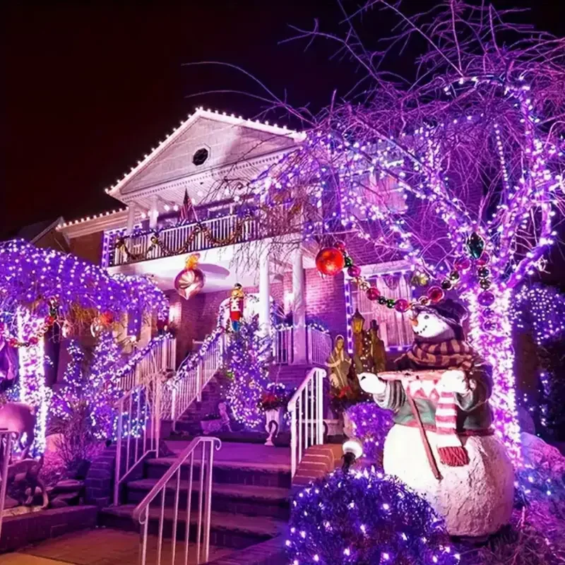 LED Solar String Lights Fairy Lights 8 Lighting Modes Waterproof Suitable for Outdoor Gardens Weddings Parties Dances