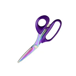 Stainless Steel Household Tailors Sewing Scissors Fabric Cutting Clothing Cutting Ribbon Cutting Titanium Craft Scissors