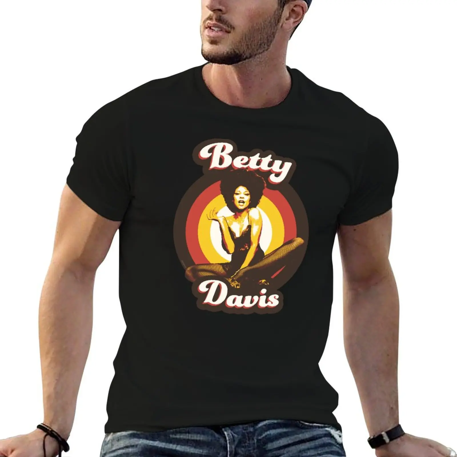 

Betty for Funky t Davis T-Shirt man 100% men t shirts man 70s g shirts cotton Soul