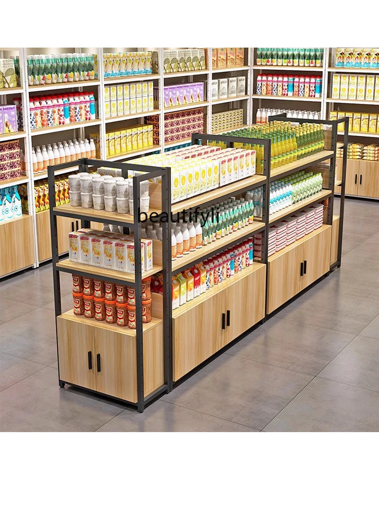 Supermarket Shelf Multi-Layer Display Cabinet Stationery Convenience Store Single Double-Sided Display Rack Snack Display Rack