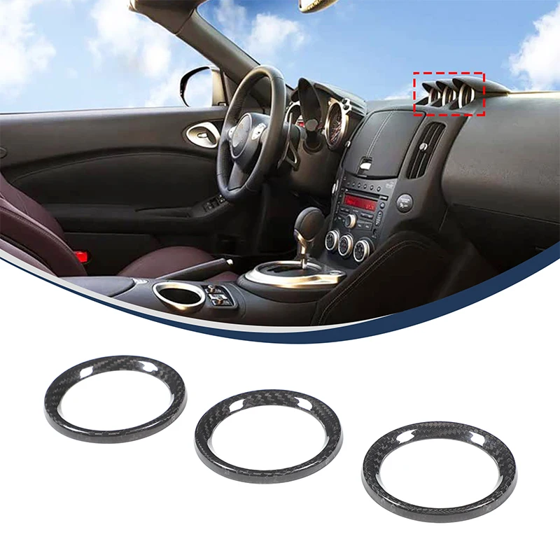 

Car Instrument Panel Clock Decoration Ring For Nissan 370Z (Z34) 2009-2020 Car Interior Decoration Accessories Carbon Fiber