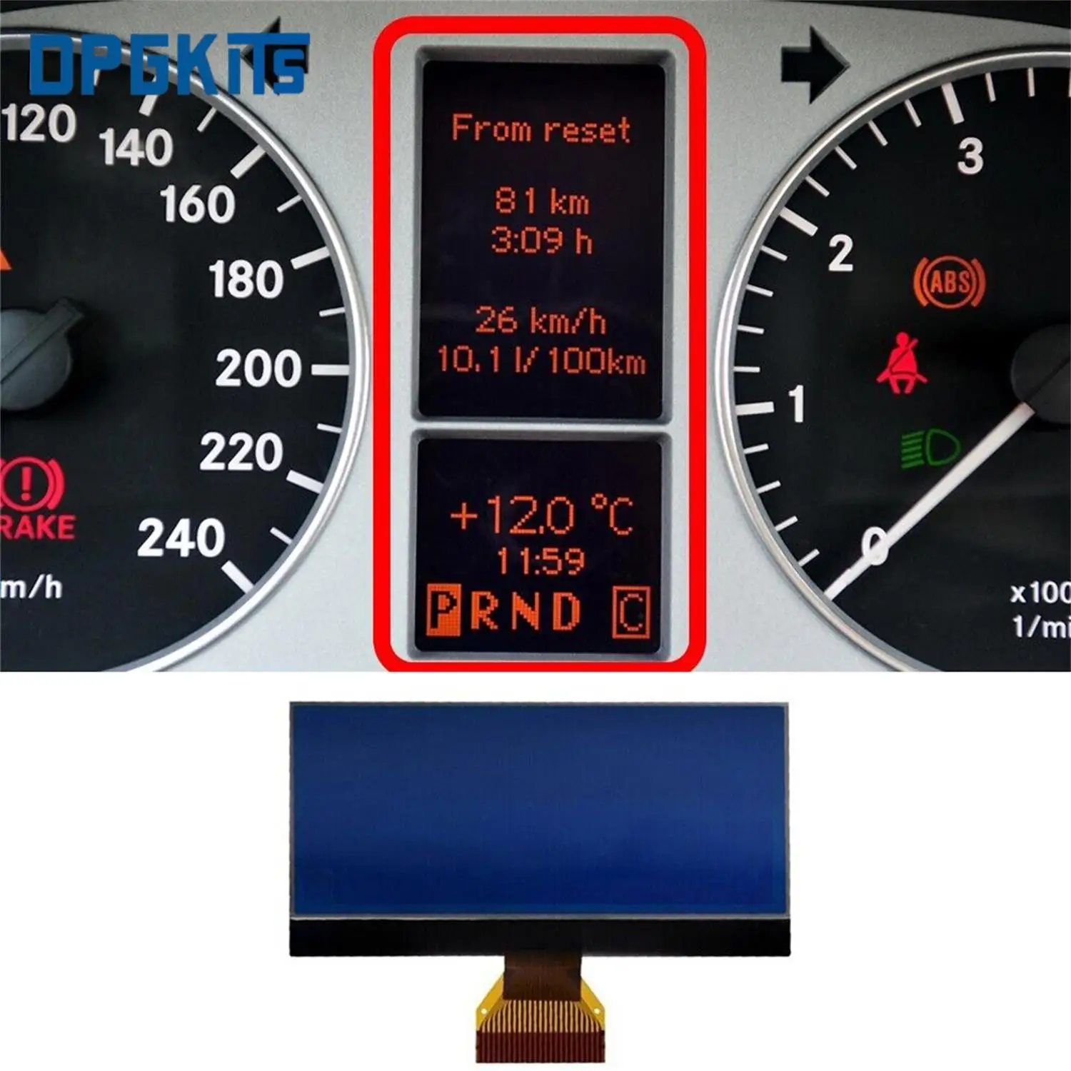 

Instrument Cluster LCD Display For Mercedes A ∕ B 8 Volt Version Class W169 W245 Car Dashboards Display