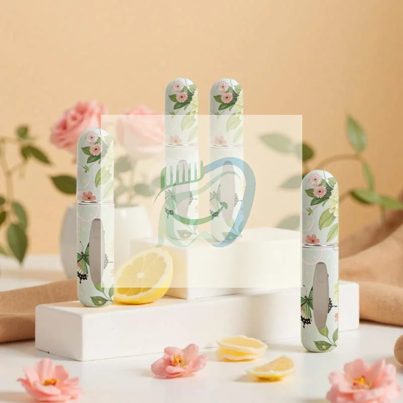 Refillable 5ml Perfume Atomizer Bottle Leak Proof Portable with Key Ring Ideal for Business Trip Fragrance Carry