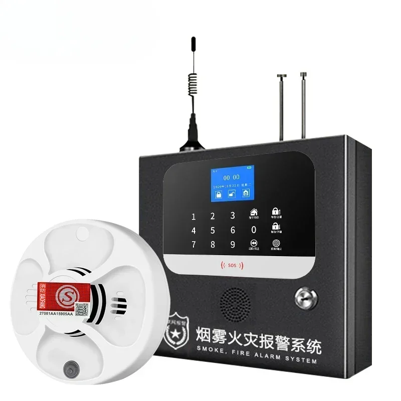 

Wireless Network Smoke Alarm Fire Alarm System with Telephone Remote Prompt Hot Sales Home Safety Warning System
