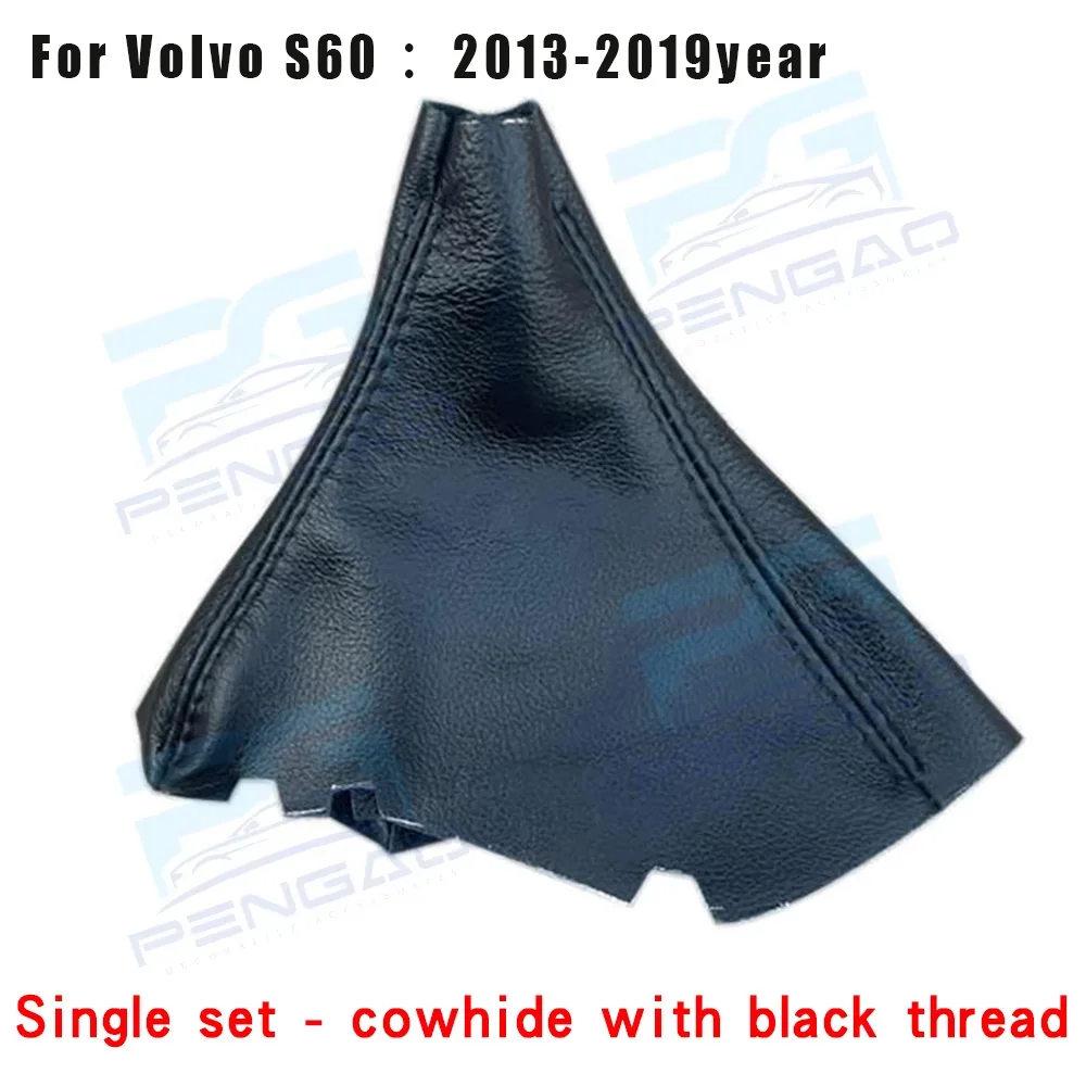 

gear shift knob gear position dust cover equipment boot For Volvo S60 gear lever 2013-2019 shift leather automatic transmission