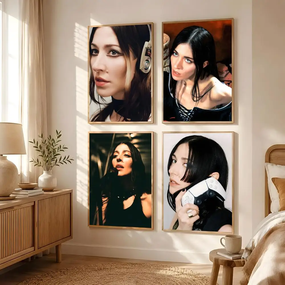 Singer Caroline Polachek Poster Poster All-match HD Waterproof Self-Adhesive Wall Art Sticker For Home Bedroom