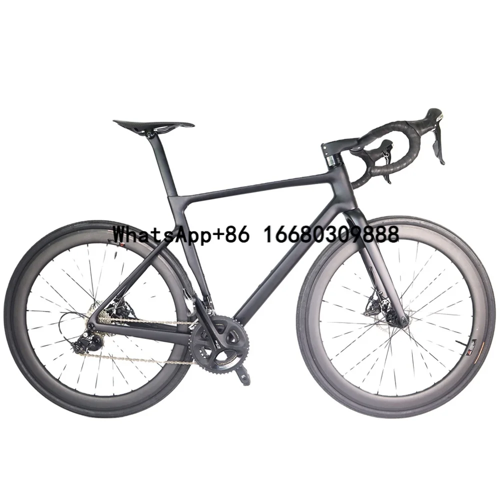 Complete Carbon Fiber Road Bike Racing Cycling with Original Groupset50mm Carbon Wheelsdisc Carbon Bike Road