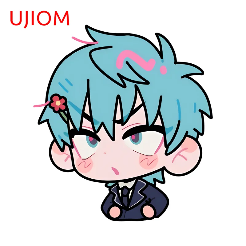 UJIOM For Lovely Cartoon Alien Stage Meme Mirror Wall Stickers Eye-catching Till Ivan Sua Mizi Decal Simple Game Room Decor