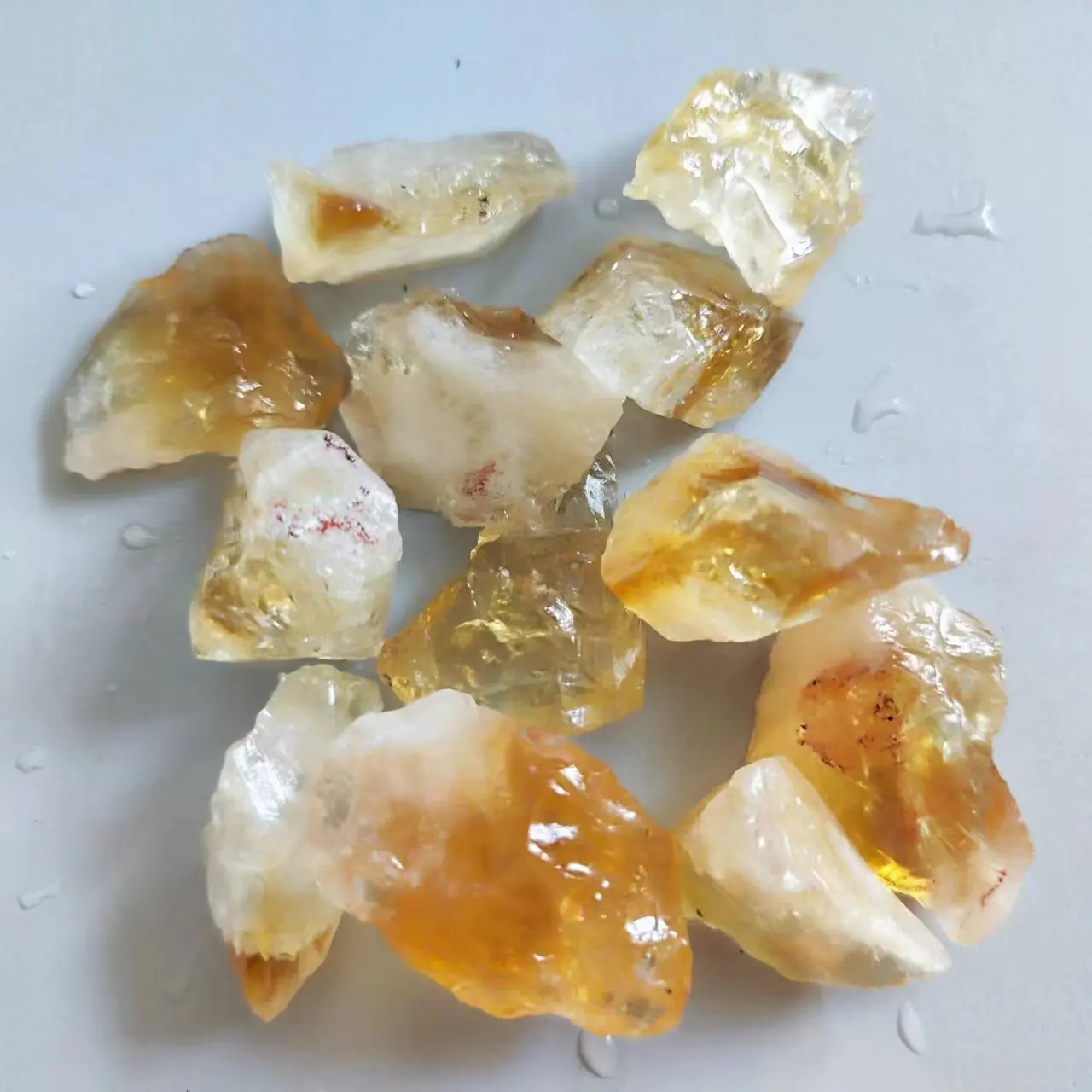 Decor Stone Natural Raw Citrine Healing Crystals Citrine Rough Stone Mineral Specimen Collection Home Decoration and DIY Gifts