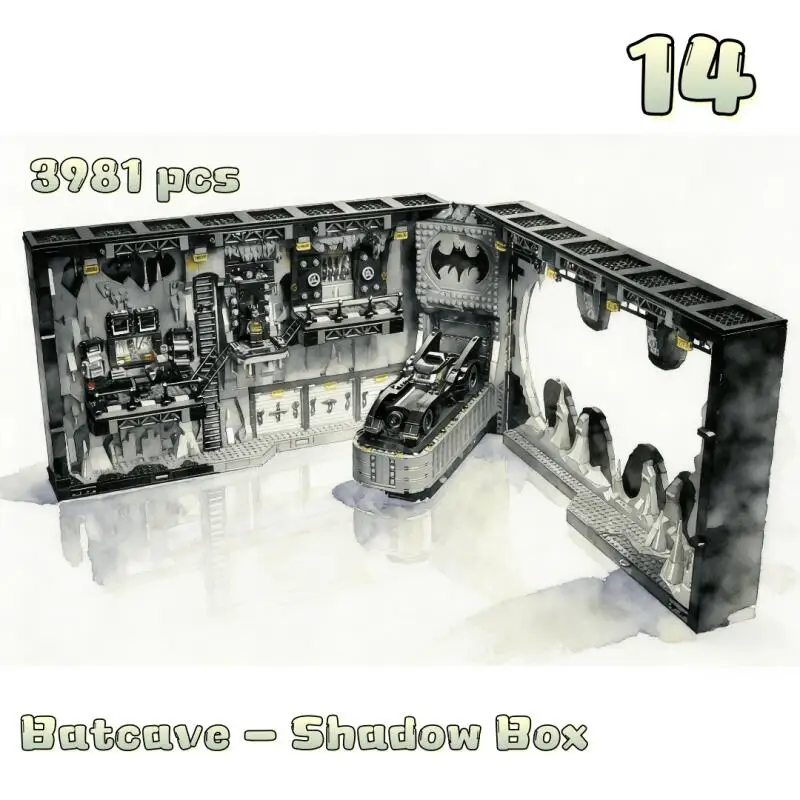 

2026 New 76252 Hero Series Batcave 1989 Building Blocks Bricks Assembly Model 3981PCS Toy As Adults Christmas Gifts