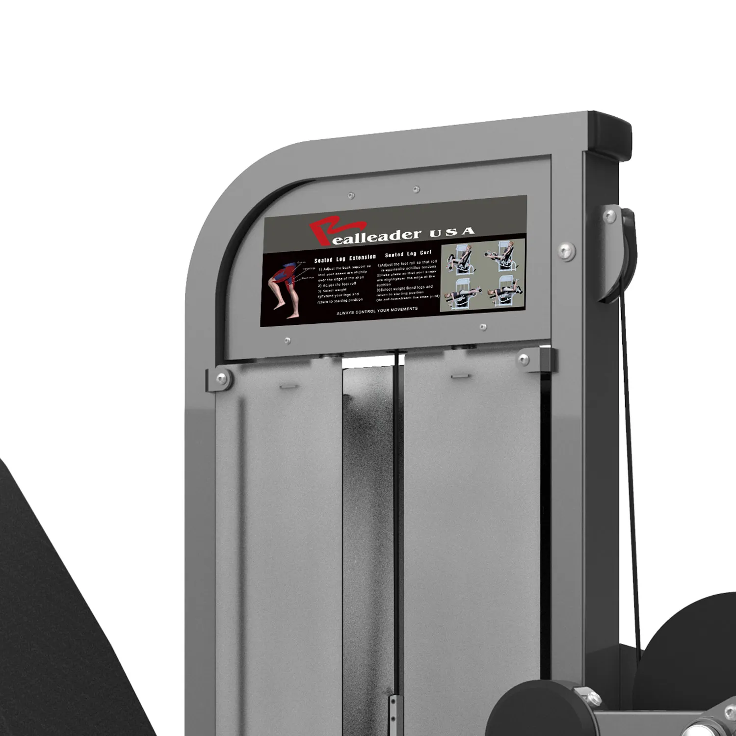Coofull Factory Direct Steel Prone Seated Leg Curl Trainer, Commercial Bodybuilding Strength Gym Equipment, 6-Year Warranty