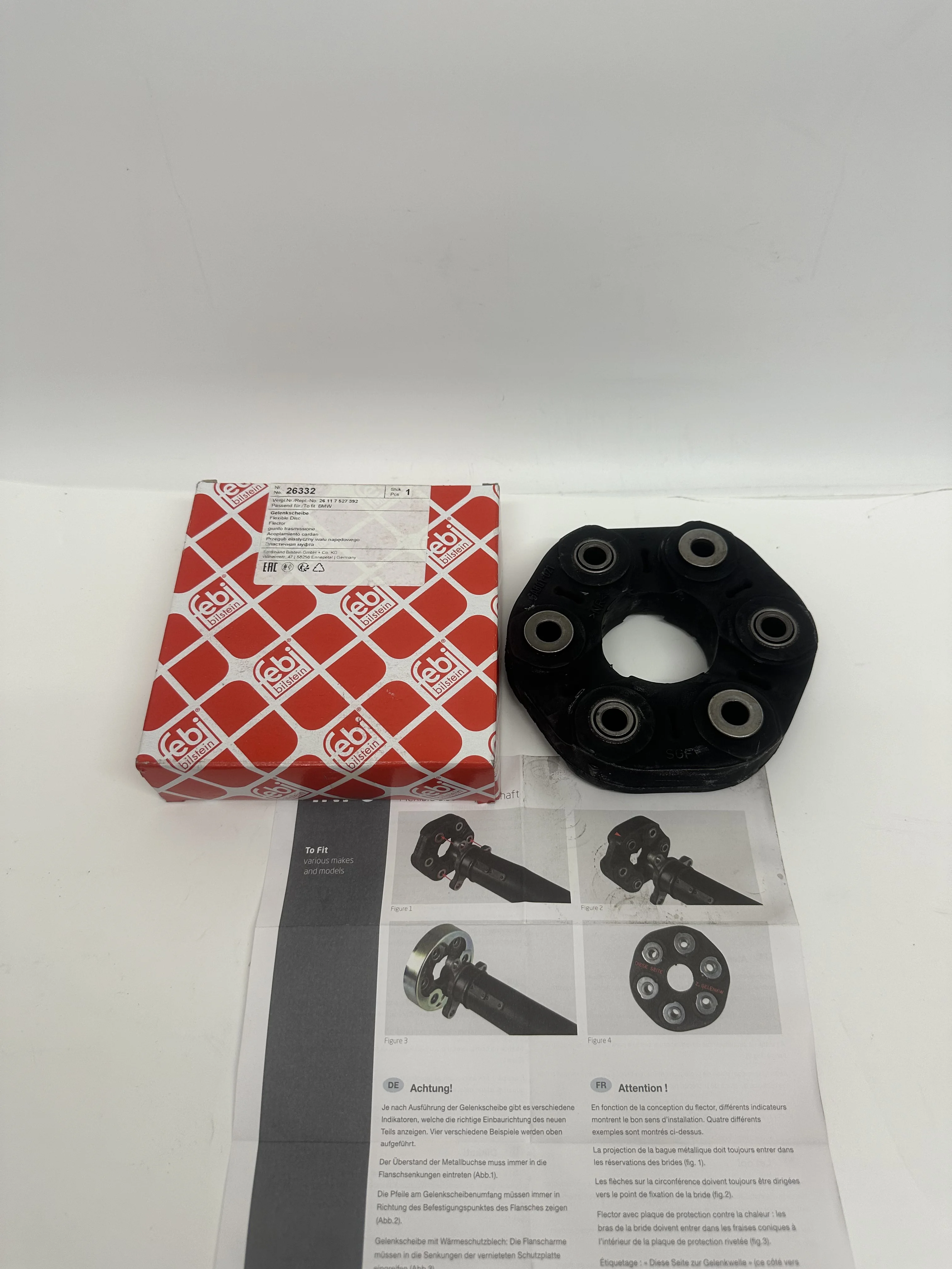 

26117527392 Universal joint disc suitable for BMW E84, E87, E90, E9, E93, F10, F11